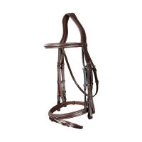 Brida Muserola Combinada Colección US de Dy'on Marrón