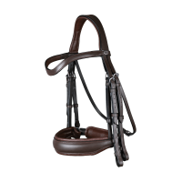 Brida Muserola Ancha Mate Working By Dy'on Marrón