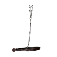 Longe de cuero con cadena Working de Dy'on Marrón