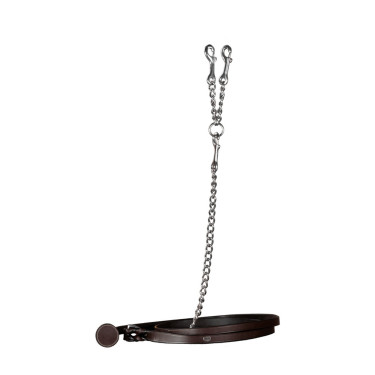 Longe de cuero con cadena Working de Dy'on Marrón Marr&amp;amp;amp;oacute;n