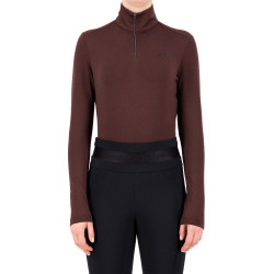 Tech top Euro-Estrella Olivia Rosa negra Burdeos