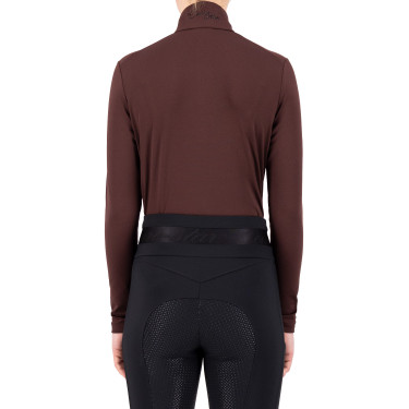 Tech top Euro-Estrella Olivia Rosa negra Burdeos