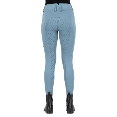 Legging de equitación Easy Rider Rihanna FullGrip Plomo Azul