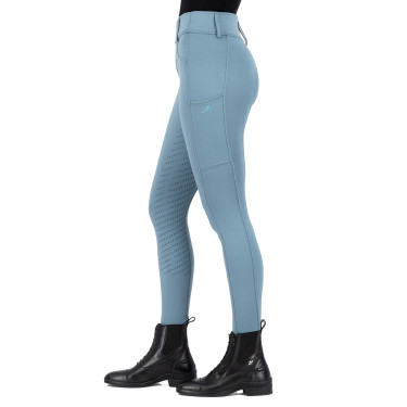 Legging de equitación Easy Rider Rihanna FullGrip Plomo Azul