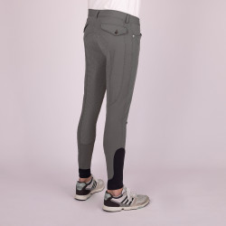 Pantalón de montar hombre Euro-Star Camillo FullGrip Gris ruleta