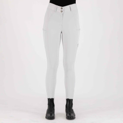 Pantalón de equitación Imperial Riding Bliss FullGrip Cristal Blanco