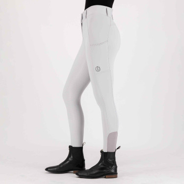 Pantalón de equitación Imperial Riding Bliss FullGrip Cristal Blanco