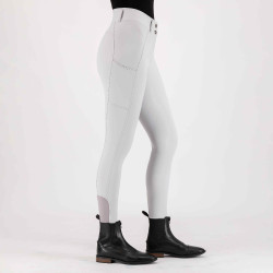 Pantalón de equitación Imperial Riding Bliss FullGrip Cristal Blanco