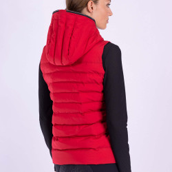 Chaleco acolchado sin mangas Euro-star Gabriela Rojo atractivo