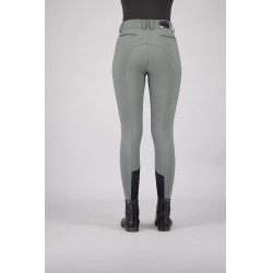 Pantalón de equitación Euro-star Arielle Cool FullGrip Gris ruleta
