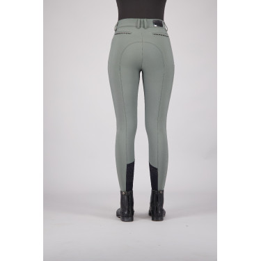 Pantalón de equitación Euro-star Arielle Cool FullGrip Gris ruleta