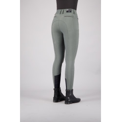 Pantalón de equitación Euro-star Arielle Cool FullGrip Gris ruleta