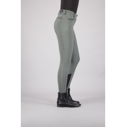 Pantalón de equitación Euro-star Arielle Cool FullGrip Gris ruleta