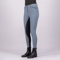 Pantalón de equitación Euro-star Arista diamond FullGrip Plomo negro Azul