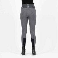 Pantalón de equitación Euro-star Athletic lean Fullgrip Imán Gris