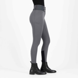 Pantalón de equitación Euro-star Athletic lean Fullgrip Imán Gris Pantalón de equitación Euro-star Athletic lean Fullgrip Imán Gris