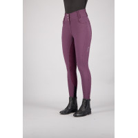 Pantalón de equitación Euro-star Indigo Glam FullGrip Bahía negra Burdeos Pantalón de equitación Euro-star Indigo Glam FullGrip Bahía negra Burdeos