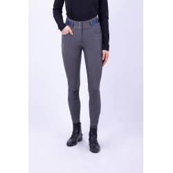 Pantalón de equitación HV Polo Valeska FullGrip Gris definitivo Pantalón de equitación HV Polo Valeska FullGrip Gris definitivo