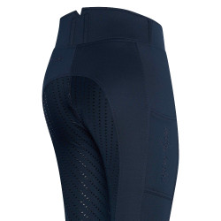 Leggings de equitación para NIÑOS Easy Rider Diana FullGrip Marino Azul marino