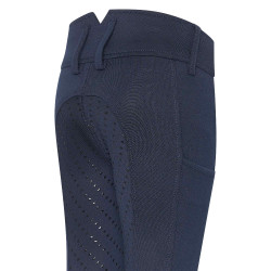 Leggings de equitación para NIÑOS Easy Rider Rihanna FullGrip Marino Azul marino