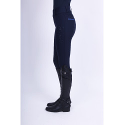Legging de equitación Imperial Riding Shiny Sparks FullGrip Marino Azul marino