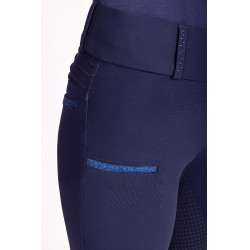 Legging de equitación Imperial Riding Shiny Sparks FullGrip Marino Azul marino
