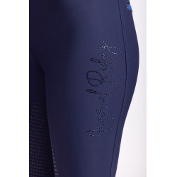 Legging de equitación Imperial Riding Shiny Sparks FullGrip Marino Azul marino