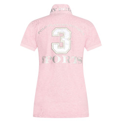 Camiseta tipo polo Favouritas EQ HV Polo Mezcla rosa potente