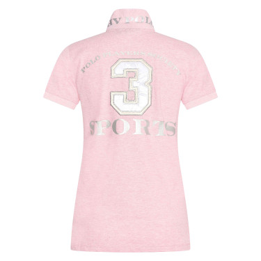 Camiseta tipo polo Favouritas EQ HV Polo Mezcla rosa potente