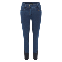 Pantalón Kingsland KLkayce con grip en las rodillas imitación vaquero para mujer Jean oscuro Azul marino Pantalón Kingsland KLkayce con grip en las rodillas imitación vaquero para mujer Jean oscuro Azul marino