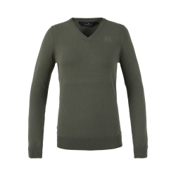 Jersey de punto Kingsland con cuello en V para mujer
