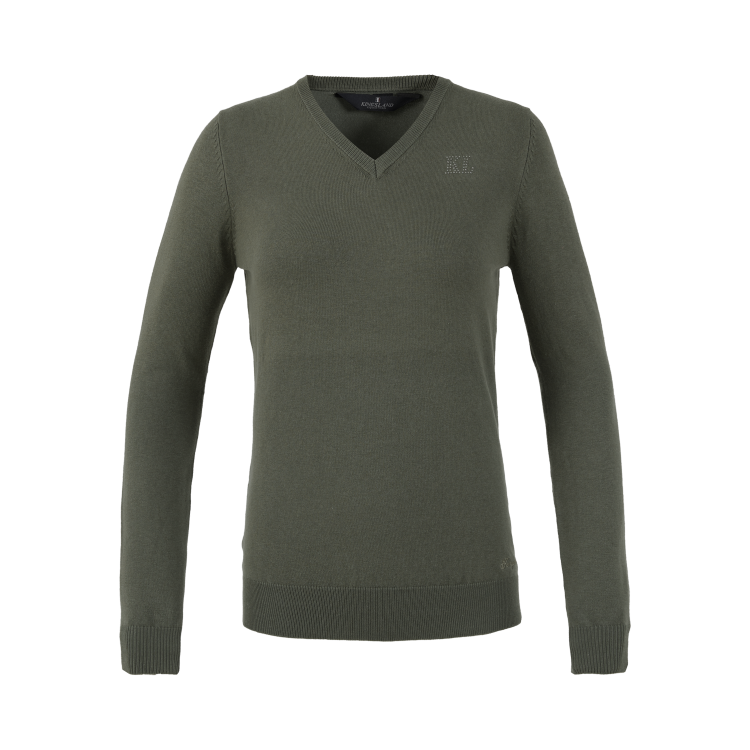 Jersey de punto Kingsland con cuello en V para mujer
