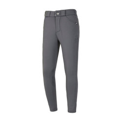 Pantalón Kingsland Kian Trekkers con grip en las rodillas para niño Gris a rayas finas