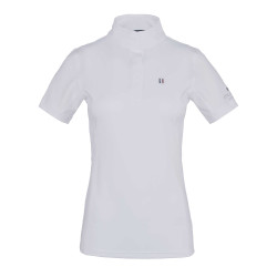 Camisa de concurso Kingsland Classic de manga corta con cuello alto para mujer