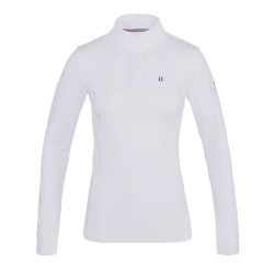 Camisa de concurso Kingsland Classic de manga larga con cuello alto para mujer