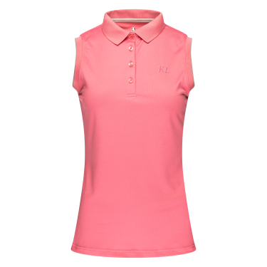 Polo sin mangas Kingsland de punto piqué para mujer