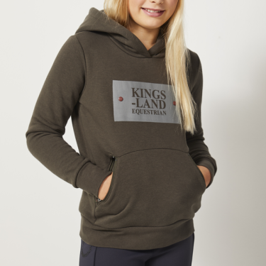 Sudadera con capucha Kingsland Samuel Junior Tinta negra verde