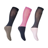 Calcetines HKM Microcotton Colour por 3 Rosa / marino / gris