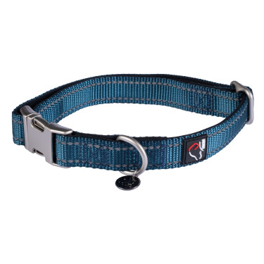 Collar de perro HKM Anam Cara de nailon Aceite Azul Collar de perro HKM Anam Cara de nailon Aceite Azul