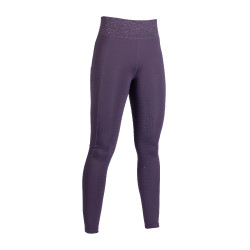 Legging HKM Lavender Bay culotte completo de silicona Lila oscuro Violeta Legging HKM Lavender Bay culotte completo de silicona Lila oscuro Violeta