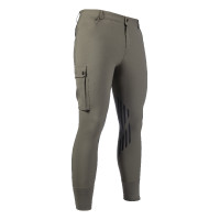 Pantalón de hombre HKM Cargo con rodilleras de silicona Verde oliva
