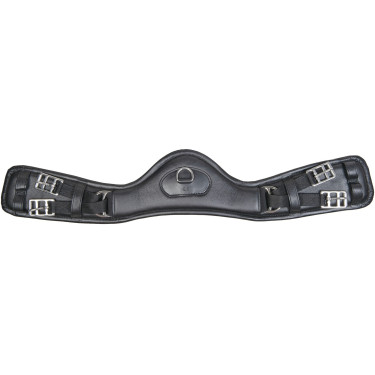Cinchón de cuero HKM Dressage Anatomic elástico Cinchón de cuero HKM Dressage Anatomic elástico