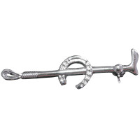 Alfiler de corbata plateado HKM Horseshoe Color indicativa Transparente Alfiler de corbata plateado HKM Horseshoe Color indicativa Transparente