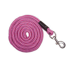 Longe HKM Aachen con mosquetón Rosa vivo / lila Longe HKM Aachen con mosquetón Rosa vivo / lila