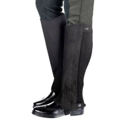 Mini chaps HKM de microfibra de ante