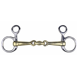 Mors baucher HKM en aleación de cobre 16 mm anillas de acero inoxidable Mors baucher HKM en aleación de cobre 16 mm anillas de acero inoxidable