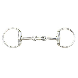 Muserola de doble articulación HKM 16 mm en acero inoxidable Muserola de doble articulación HKM 16 mm en acero inoxidable