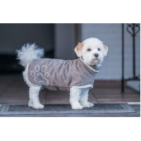 Albornoz para perro HKM Coco Gris pardo Marrón