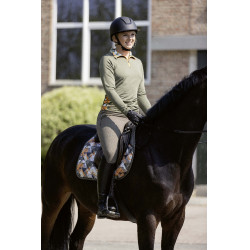 Camiseta técnica HKM Lyon Active de manga larga Verde oliva