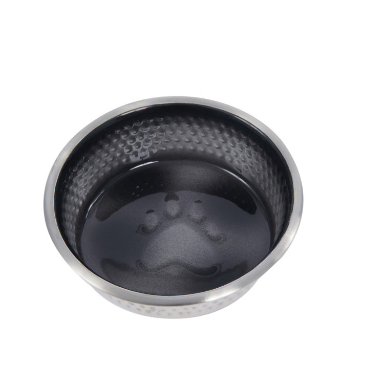 Cuenco para perro WeatherBeeta de acero inoxidable antideslizante